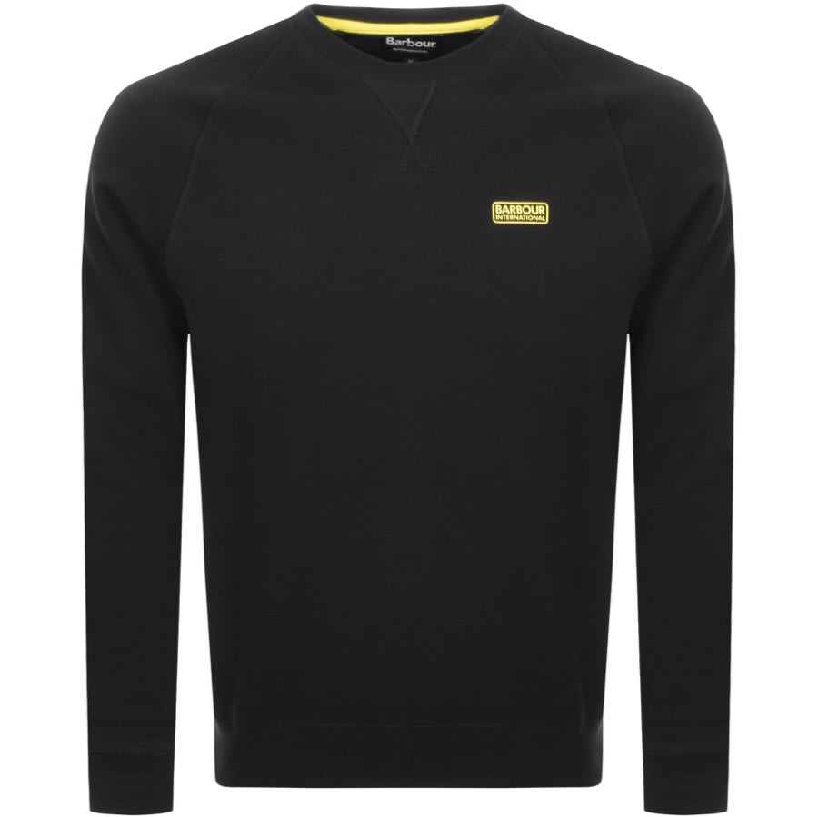 Alternative Image for ProductBarbour International Crew Neck Sweatshirt Black1